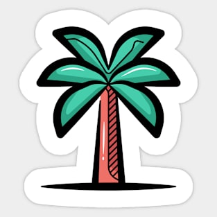 Plastic Palm Tree Sticker